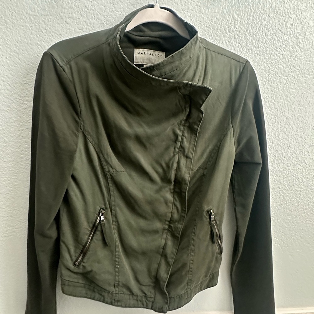 Marakech Women's Utility Jacket in Olive Green